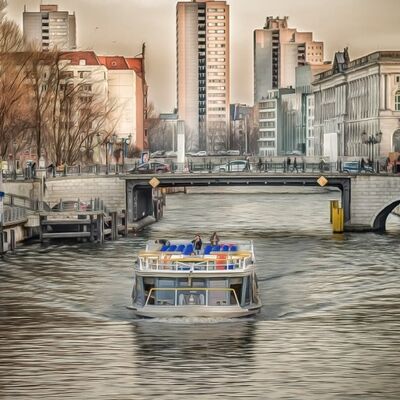 Berlin, Schifffahrt auf der Spree