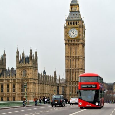London - Elisabeth Tower mit Glocke Big Ben